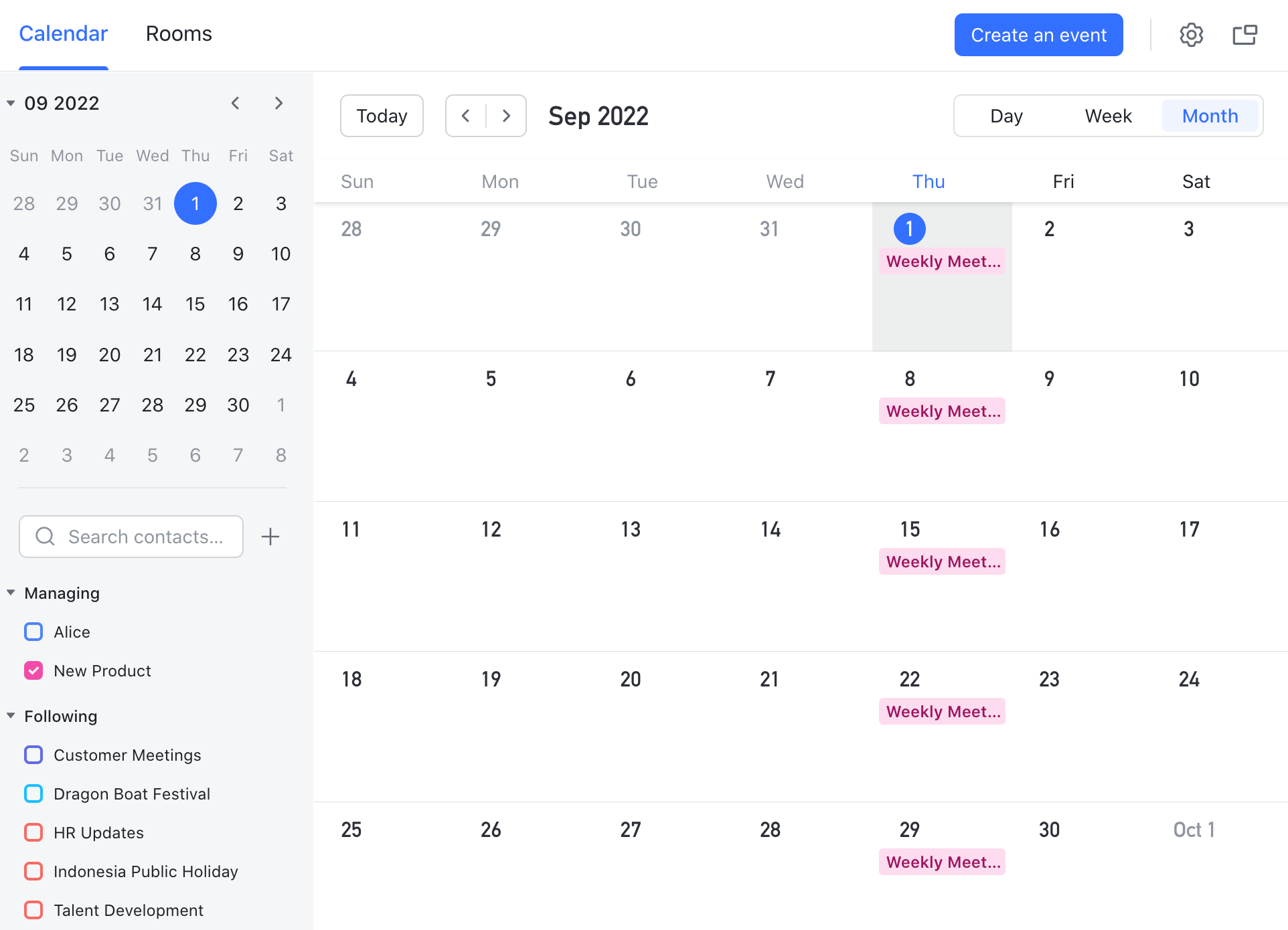 Building a project calendar in Lark