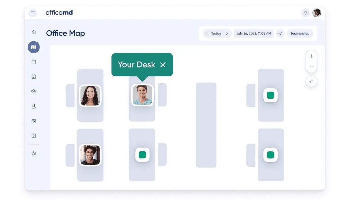 Dibsido schedule for desk management