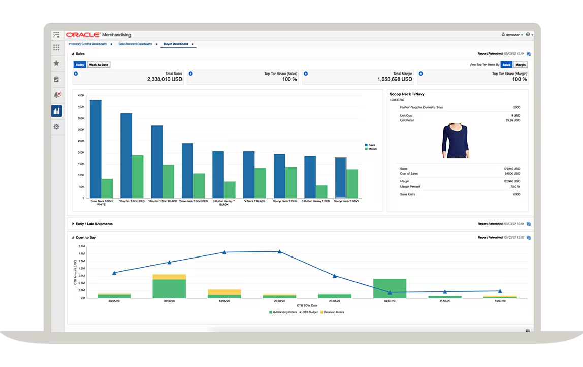 Oracle merchandise management