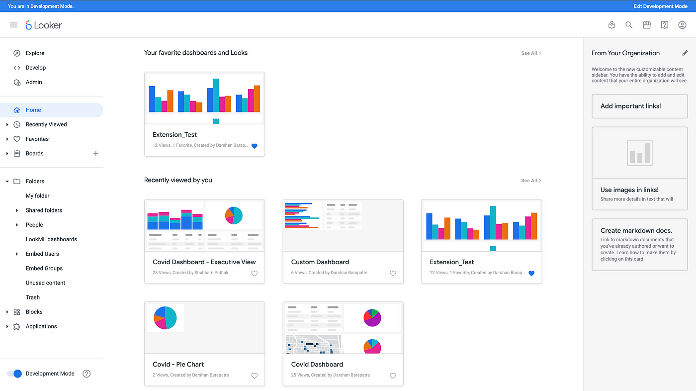 Looker is an embedded data analytics platform