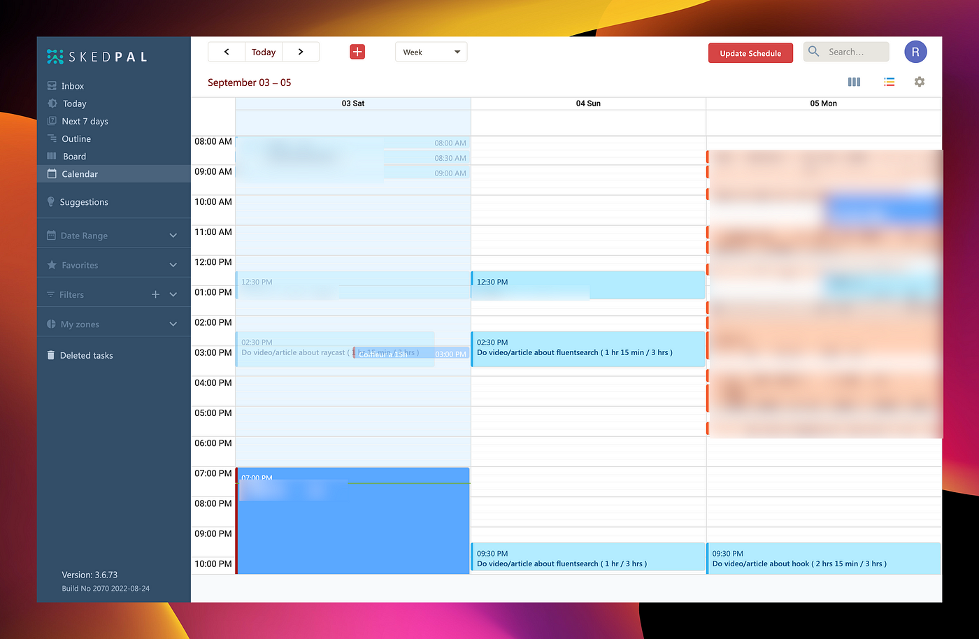 SkedPal: AI calendar for priority-based scheduling