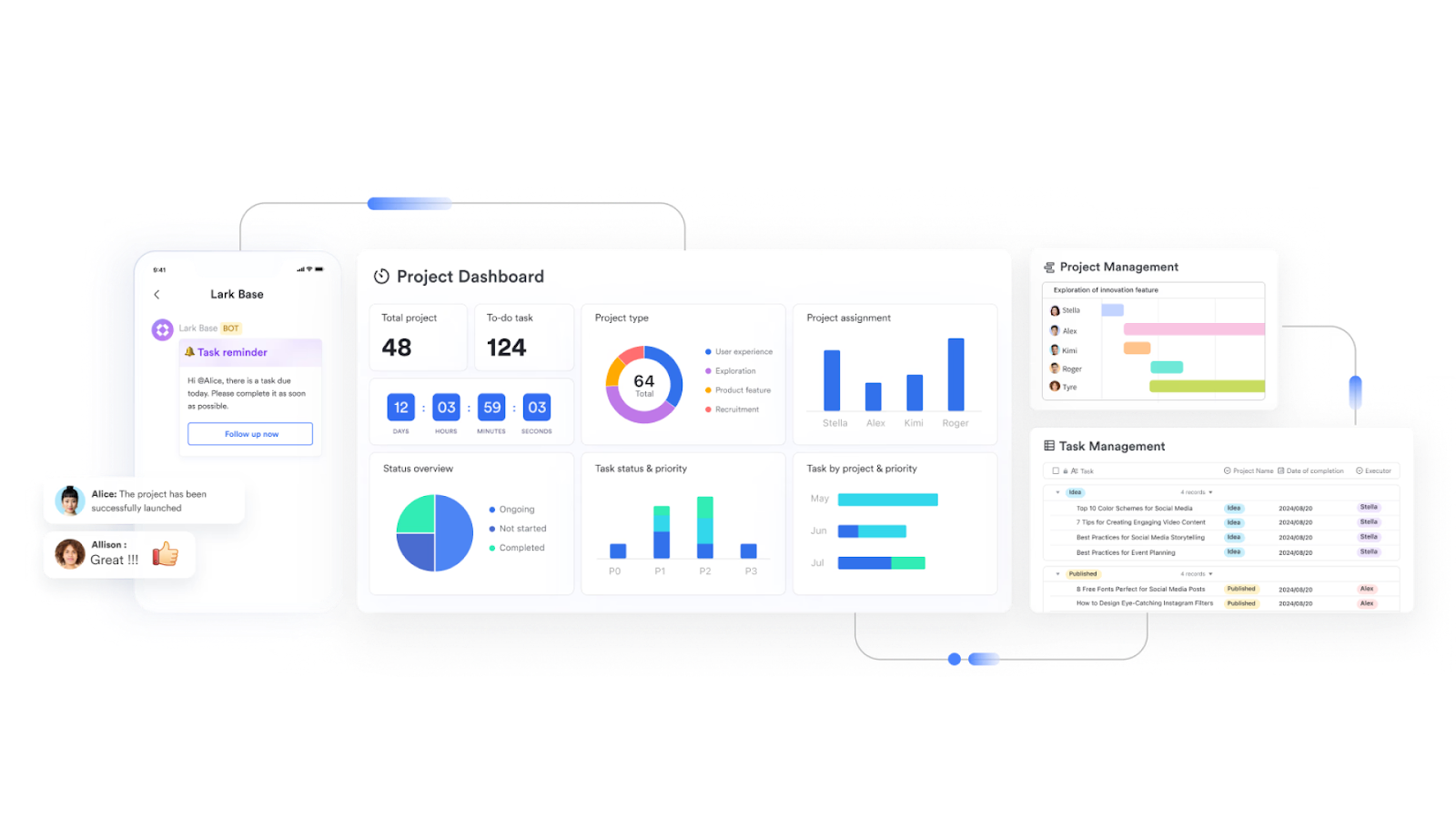 Lark Base makes planning of tasks faster