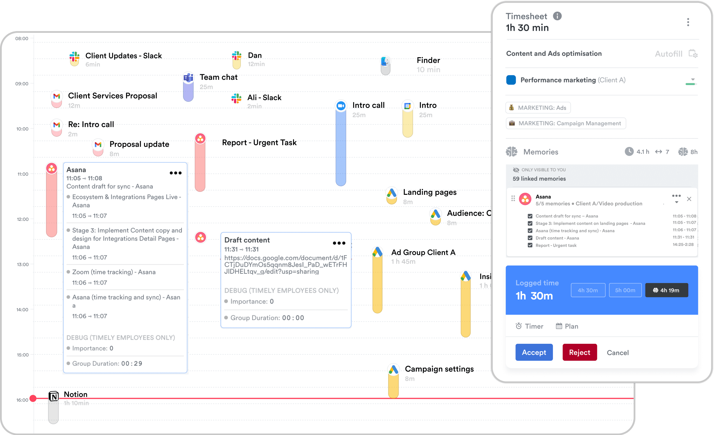 Timely timesheets login for employees
