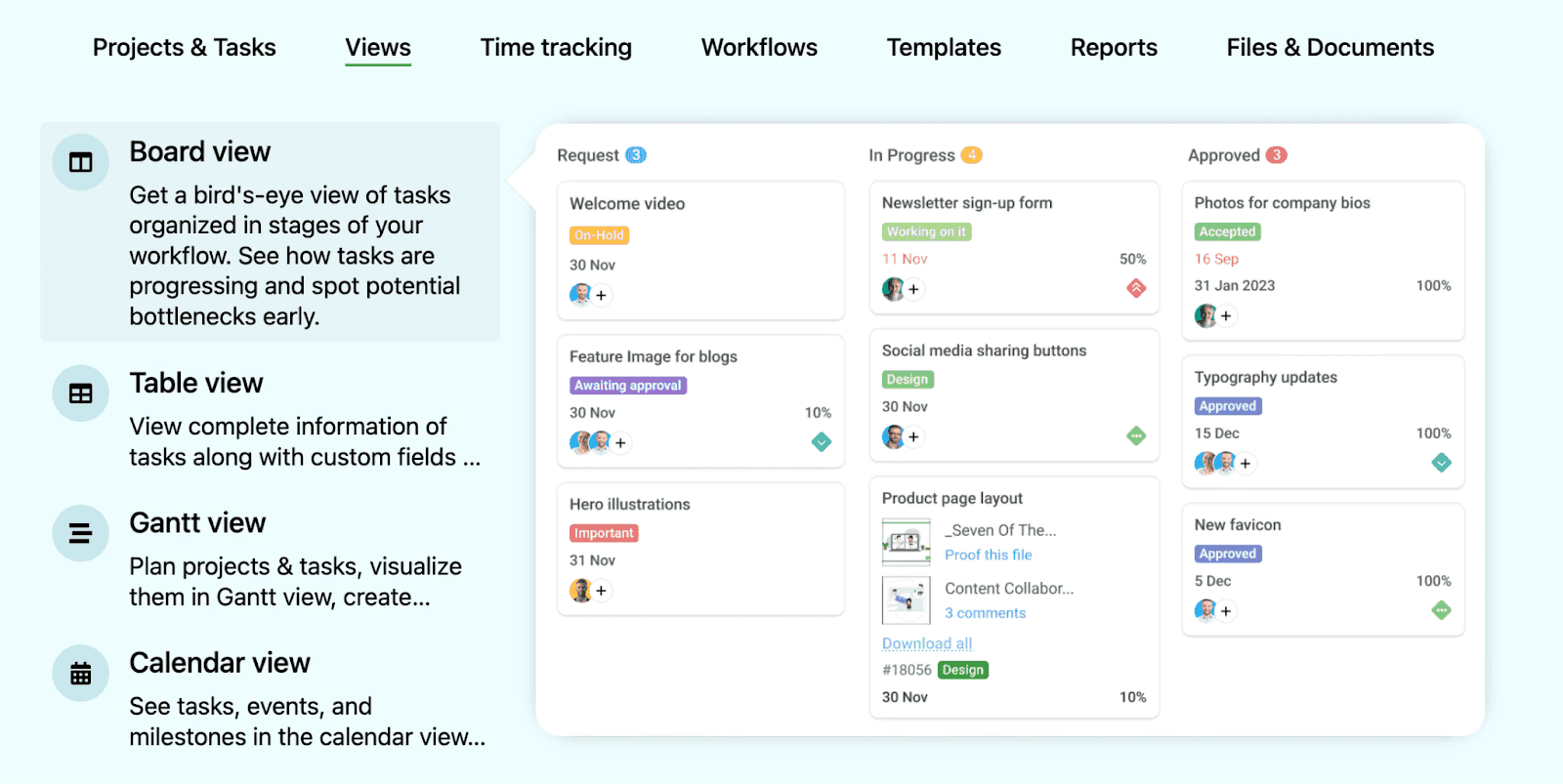 An image that displays ProofHub