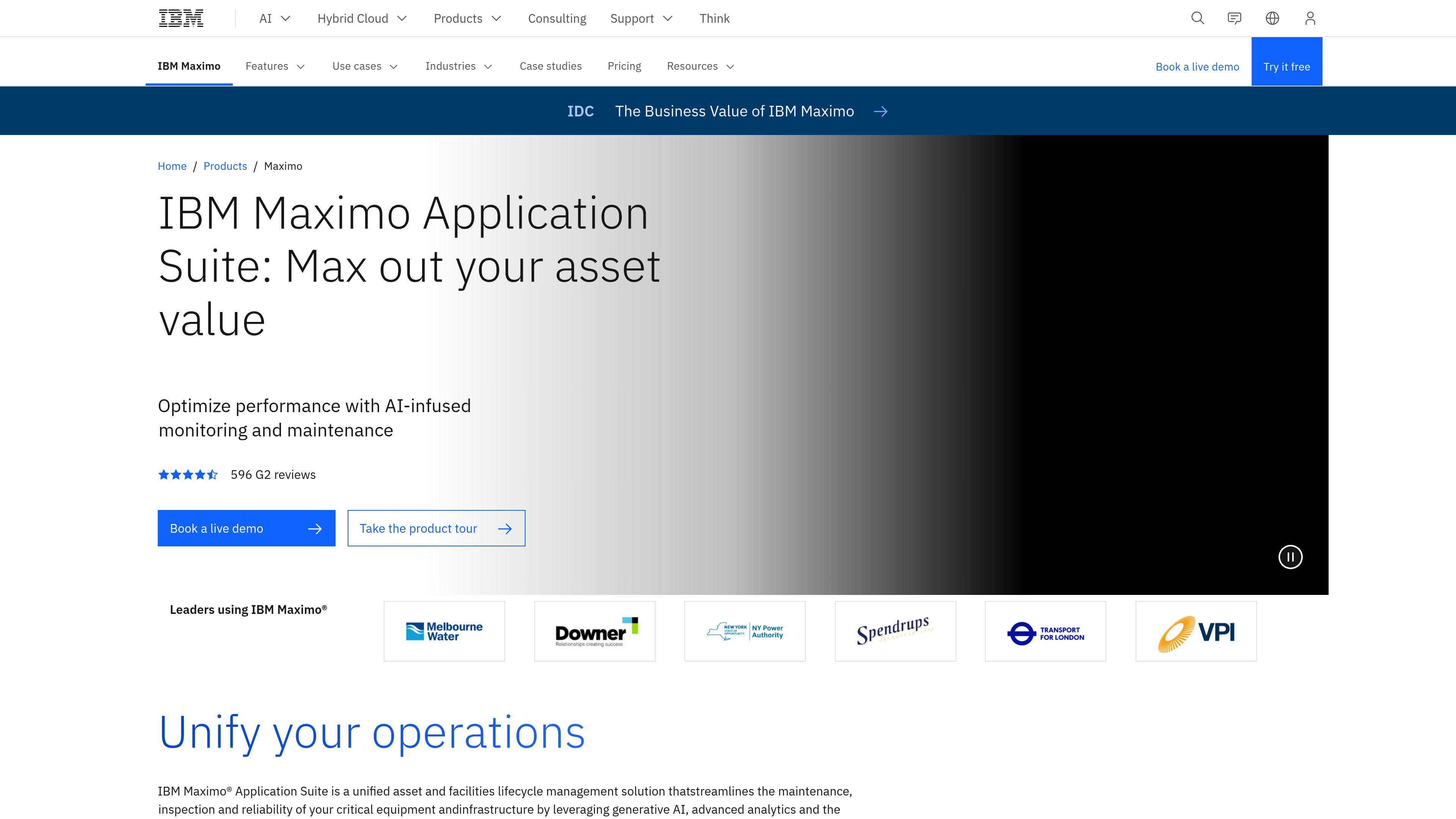 IBM Maximo enterprise asset