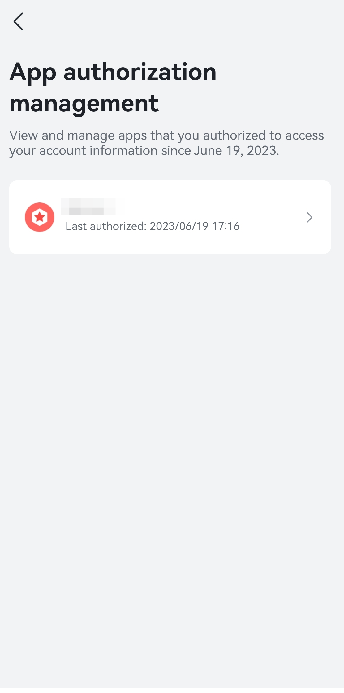 Revoke app authorization