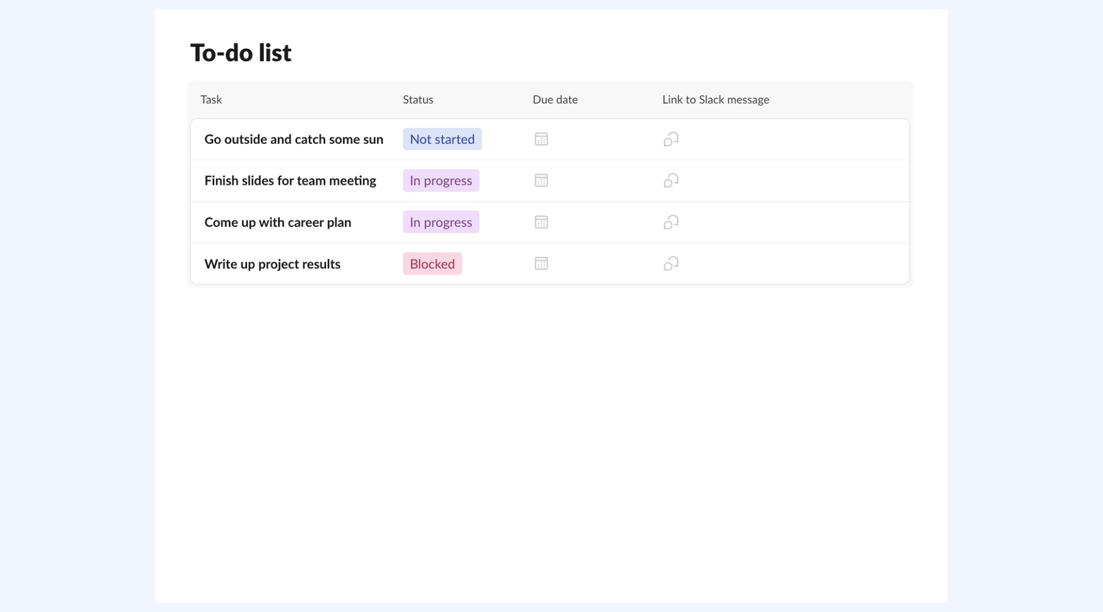 To-do list template