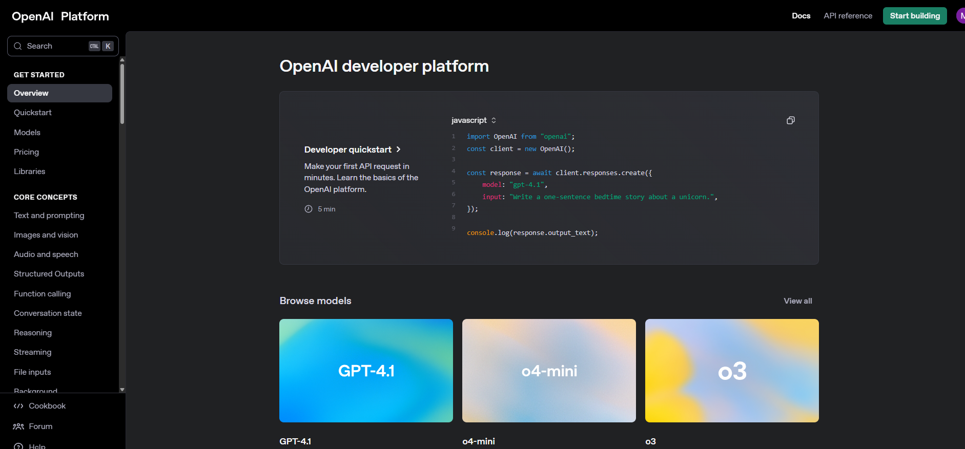 OpenAI's powerful generative AI model through APIs