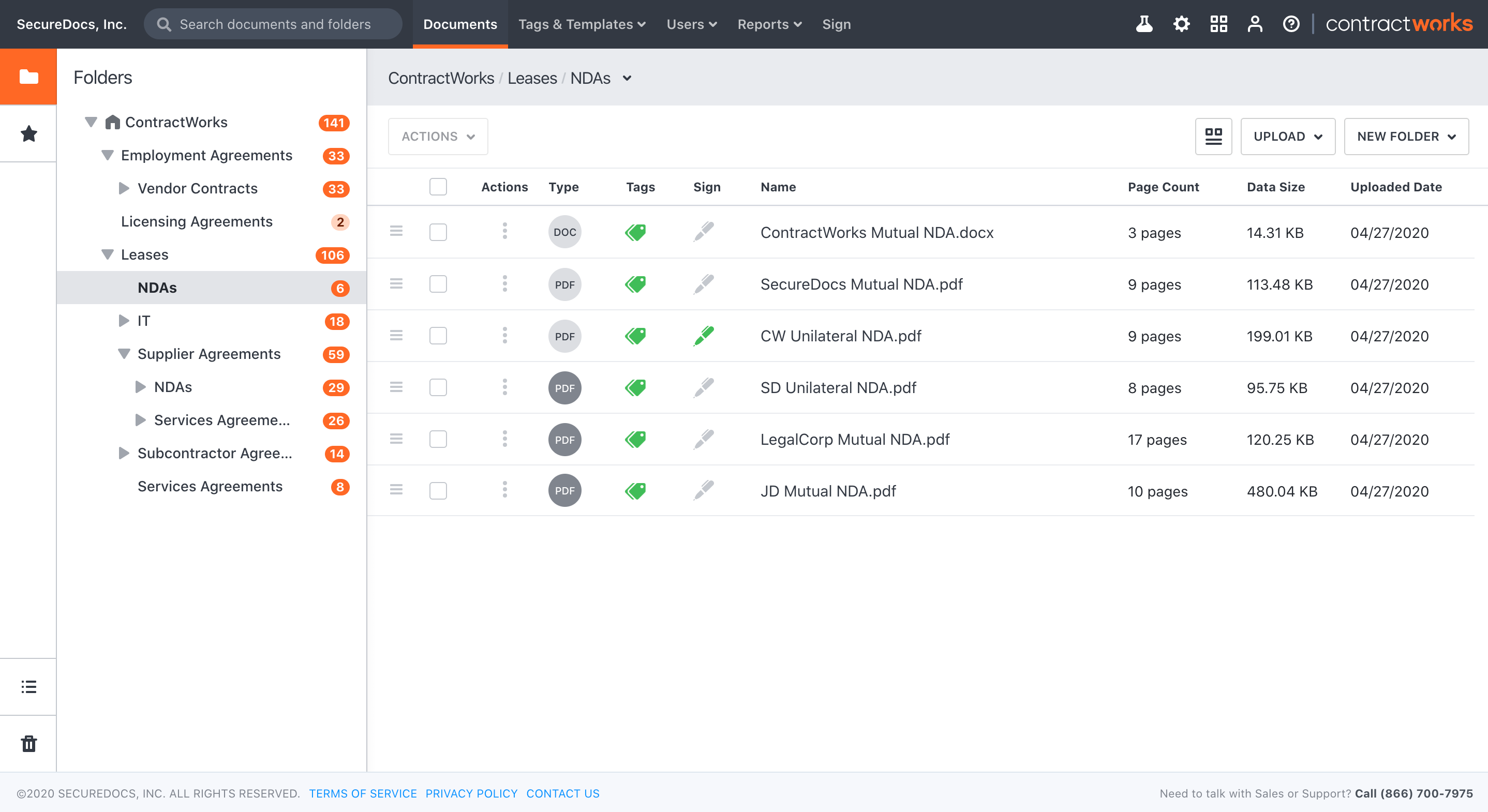ContractWorks is a simple and secure contract repository