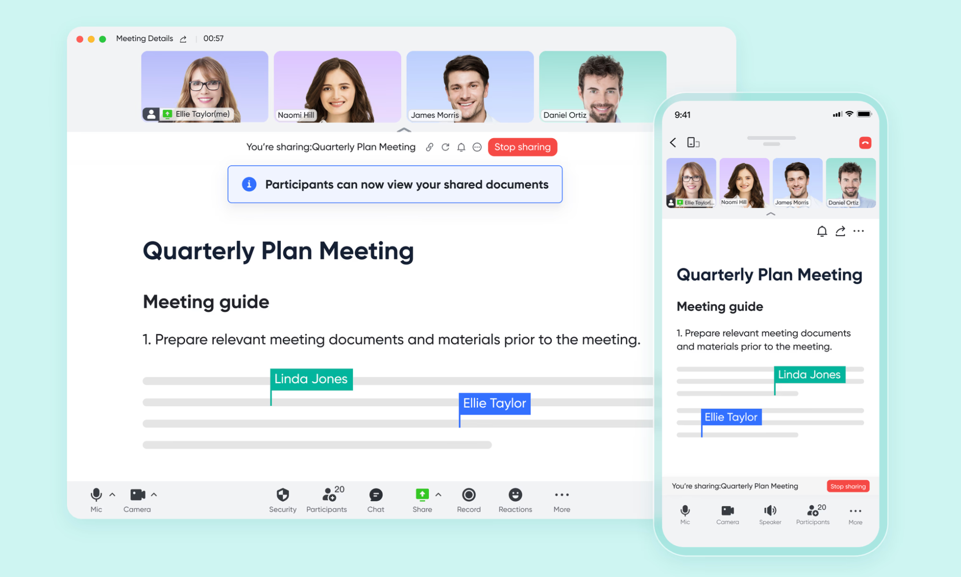 Lark Docs allows team members to collaborate in real time