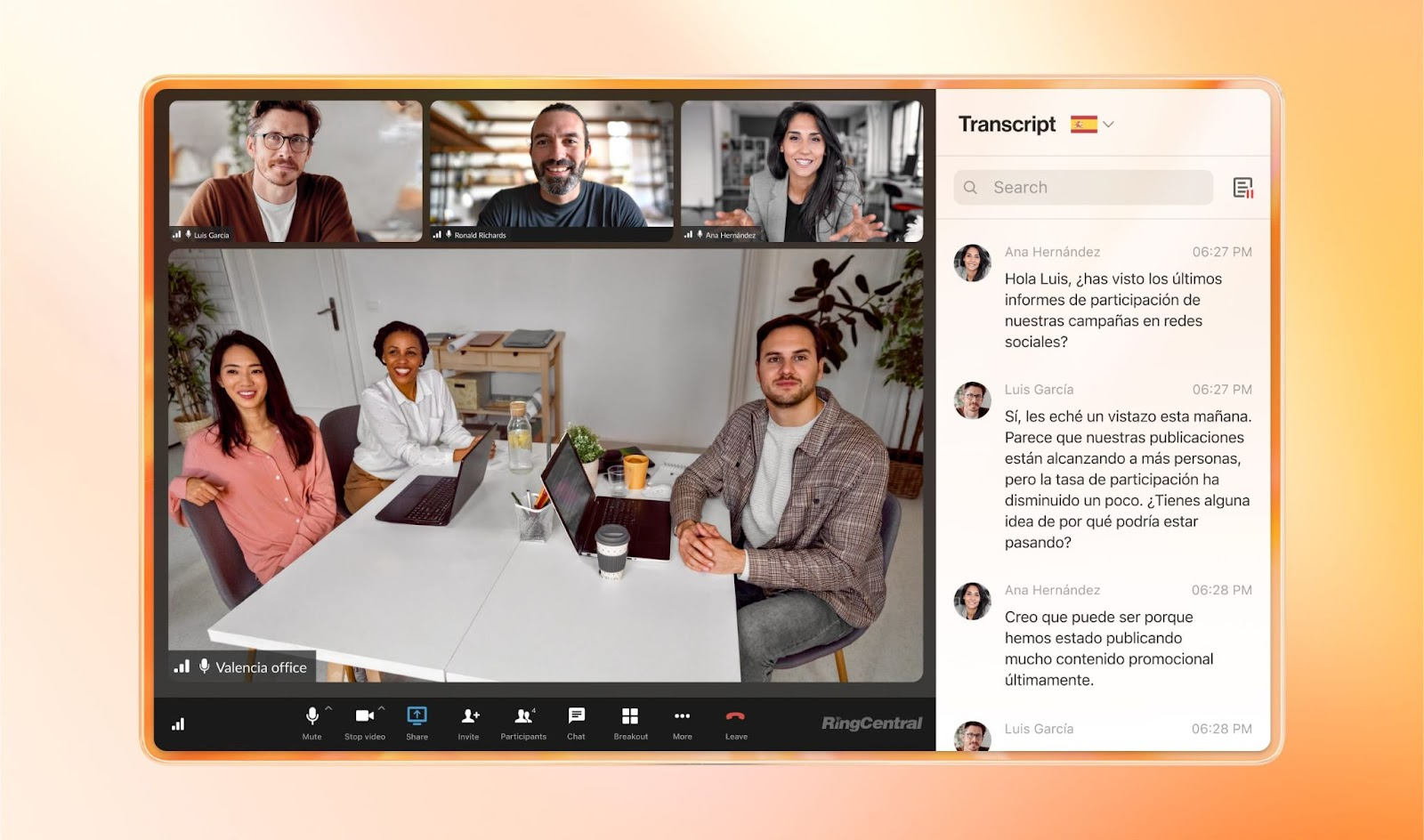 RingCentral video cloud conferencing platform