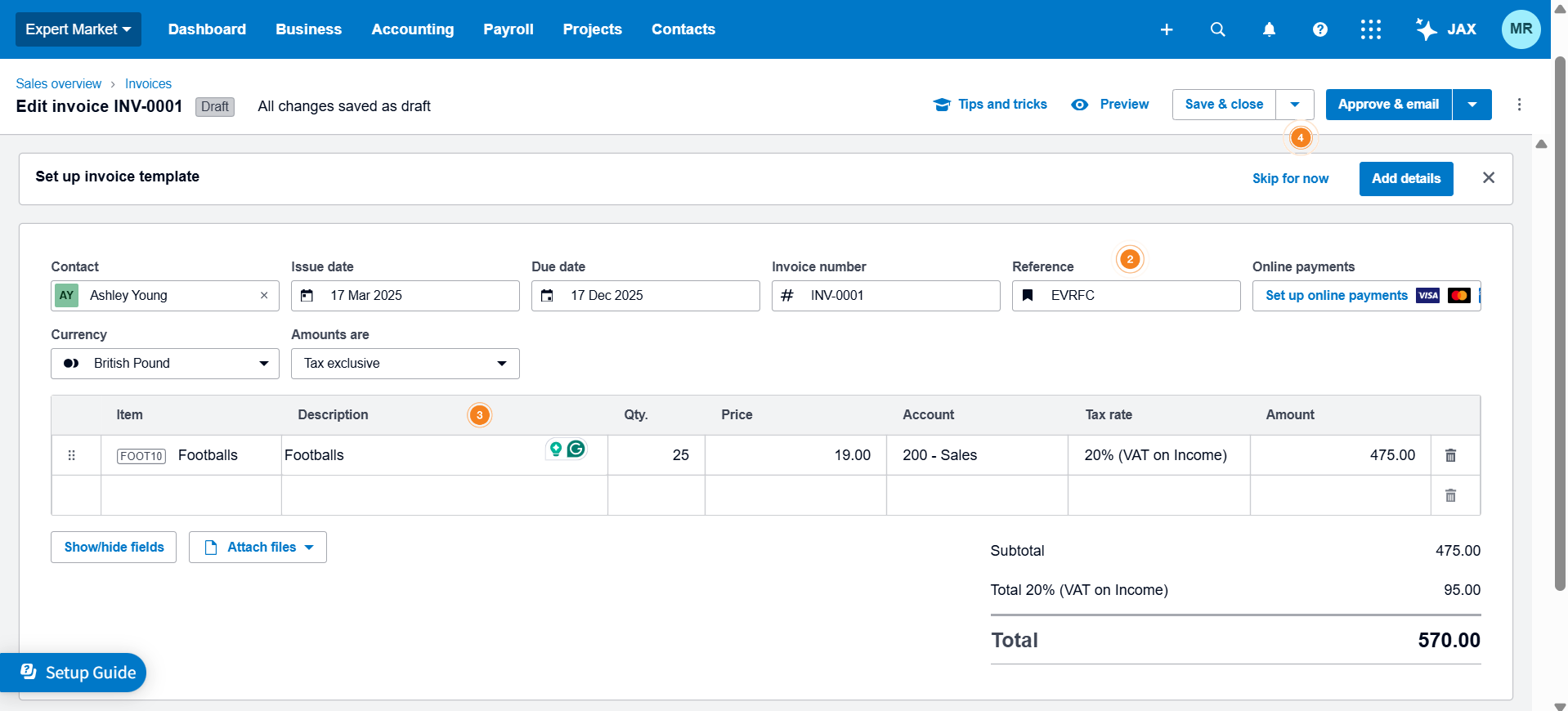 Xero cloud accounting for small contractors