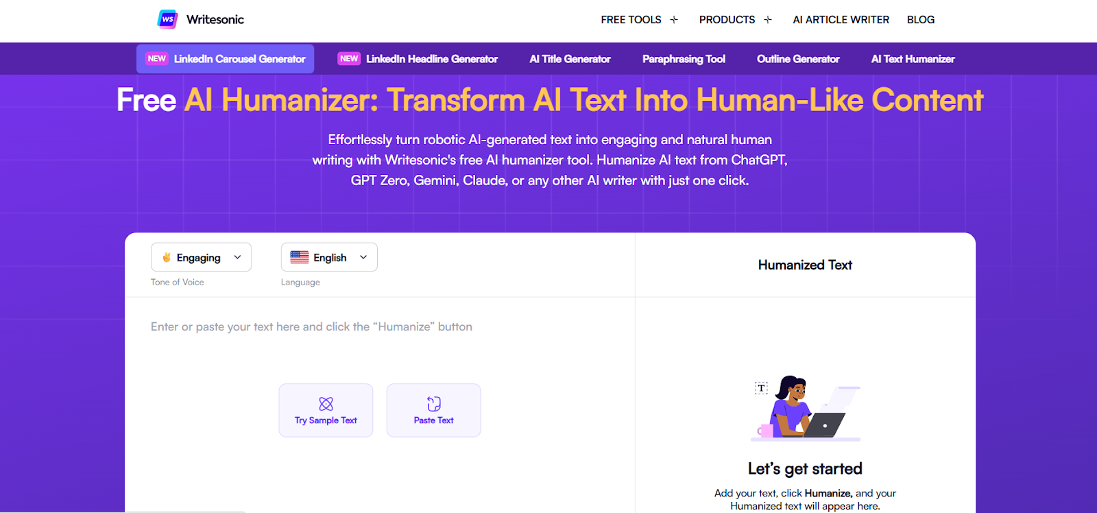 Writesonic Humanizer