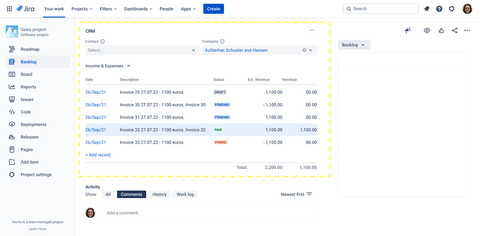 Jira CRM