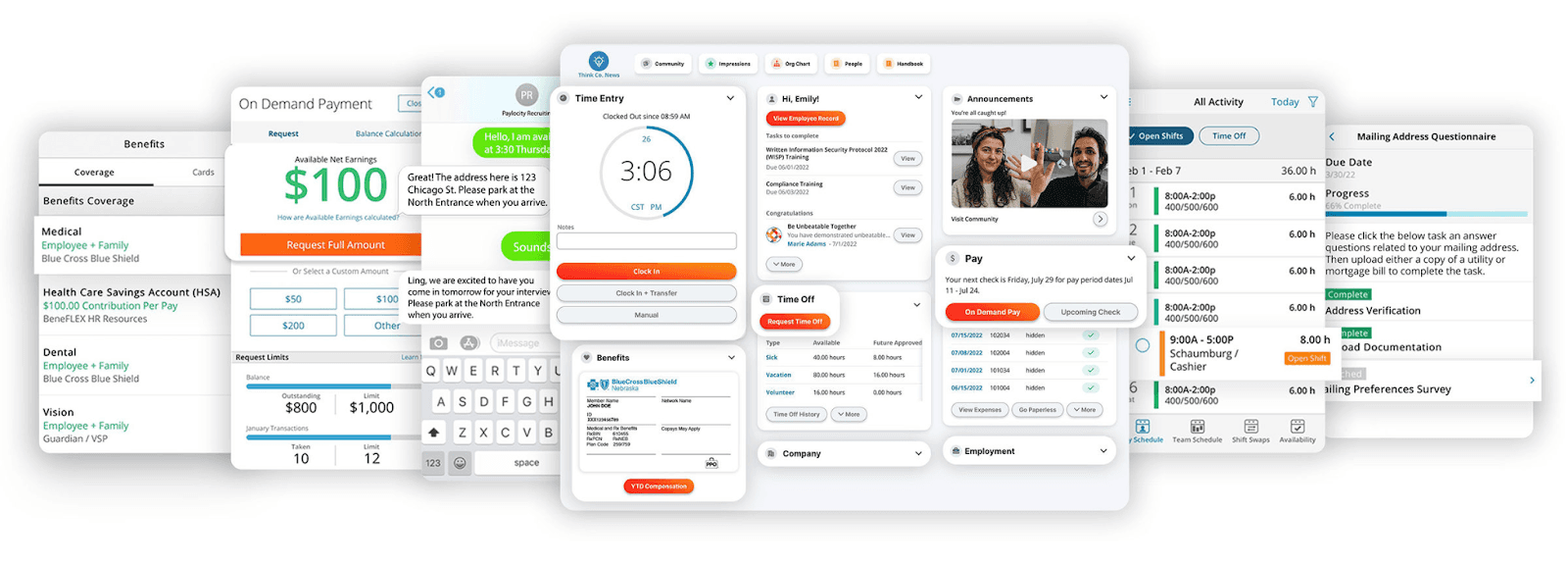Interface of Paylocity