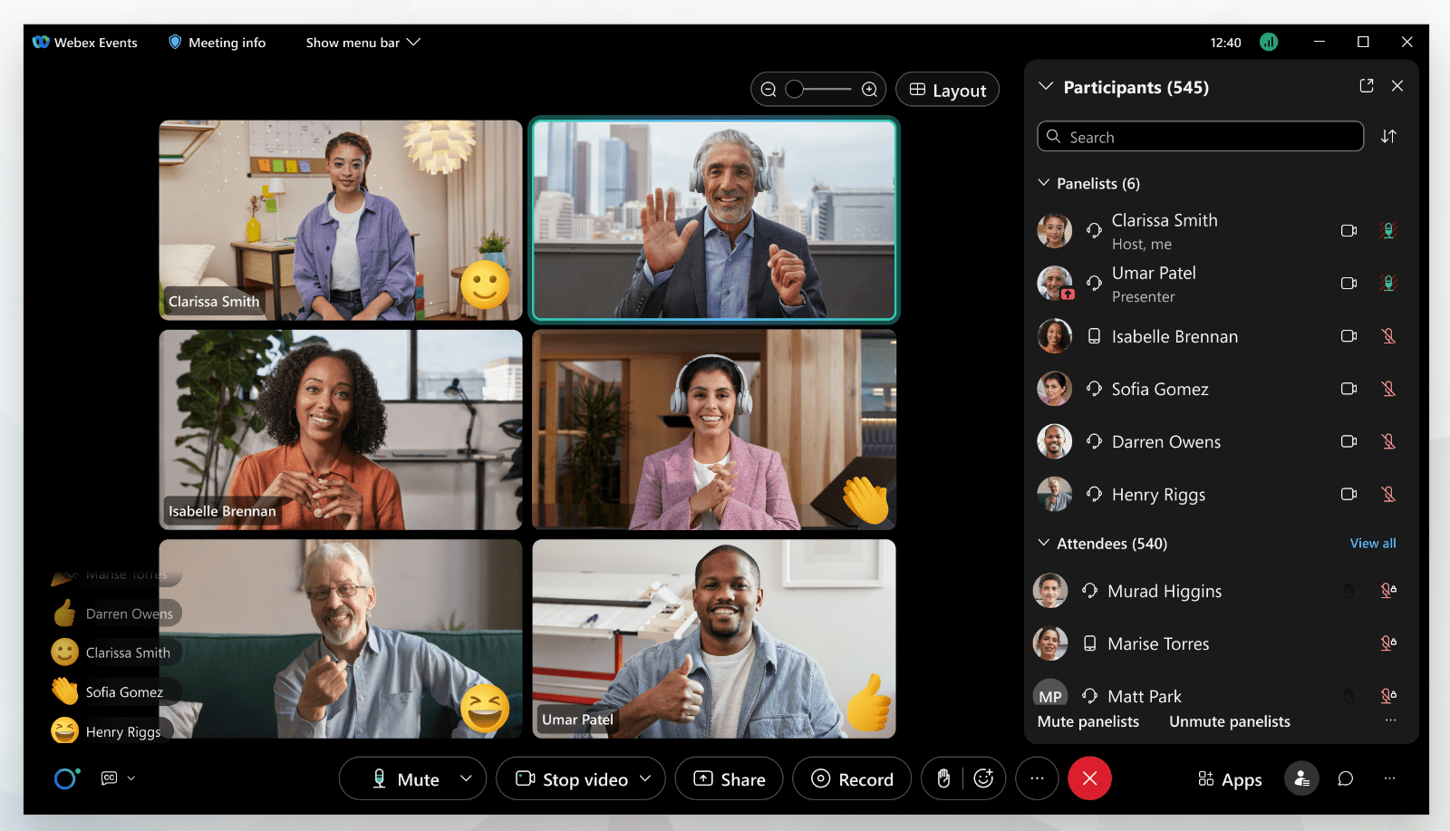 Zoom Webinars for large-scale virtual events