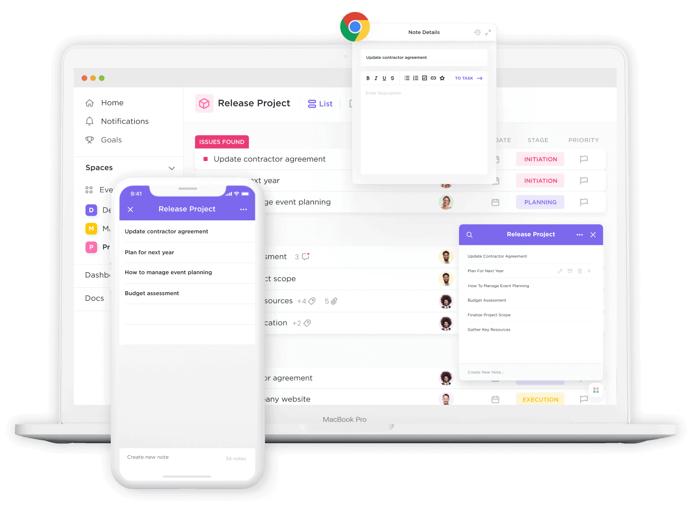 ClickUp Notes: Productivity-focused note system