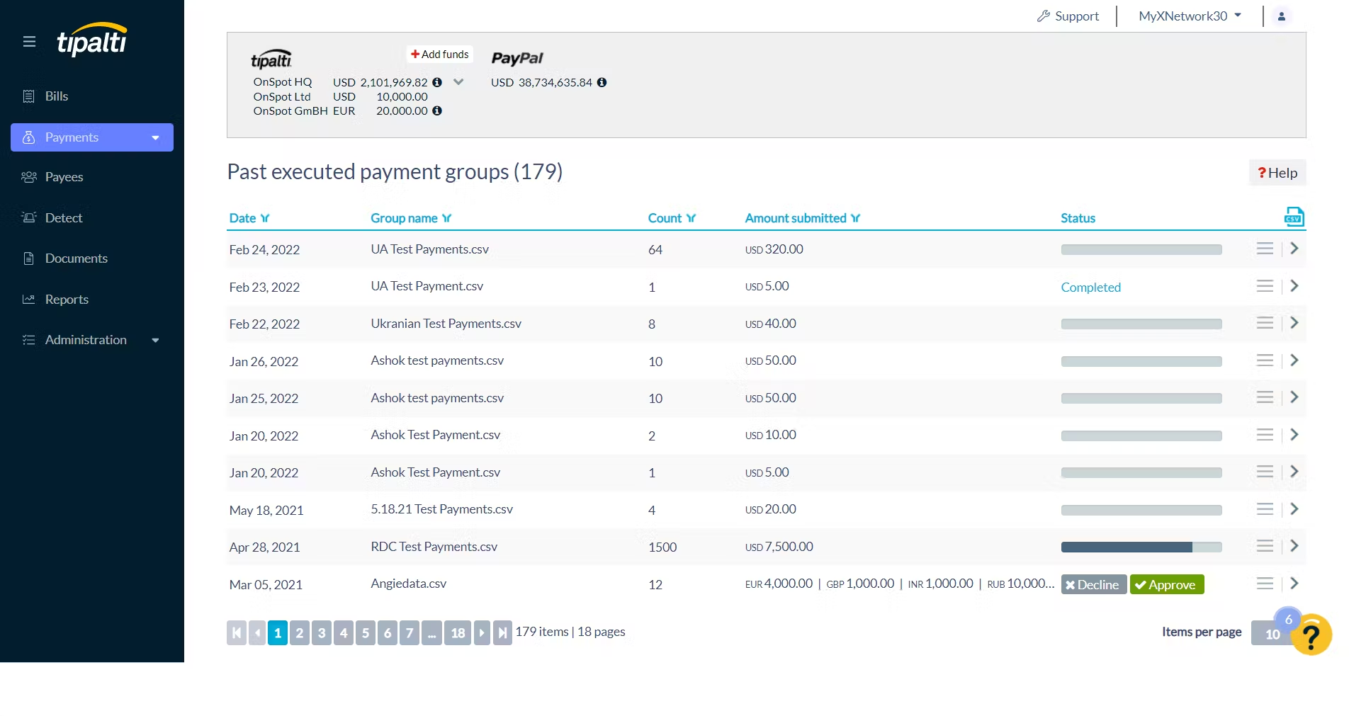 Tipalti invoice management system
