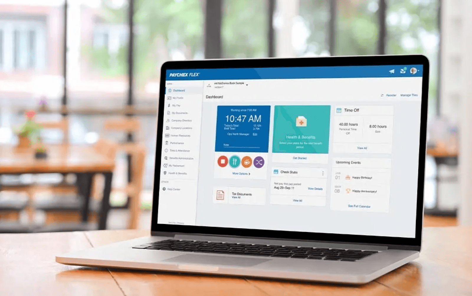 Paychex Flex helps you organize your payroll