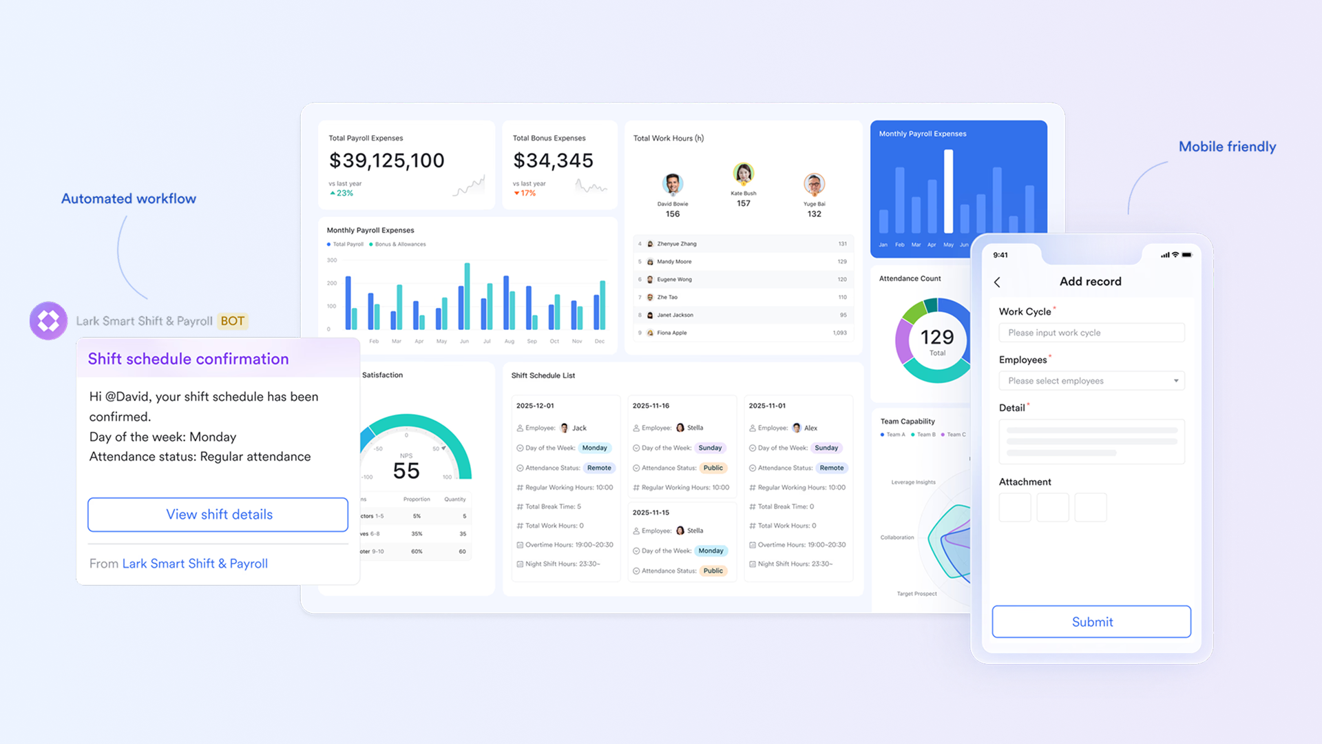 Lark Base: Dynamic Gantt-style timelines with automated workflows