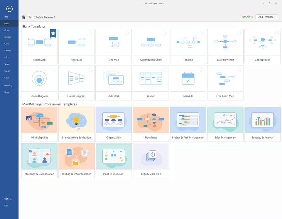 MindManager acts as an enterprise mapping system