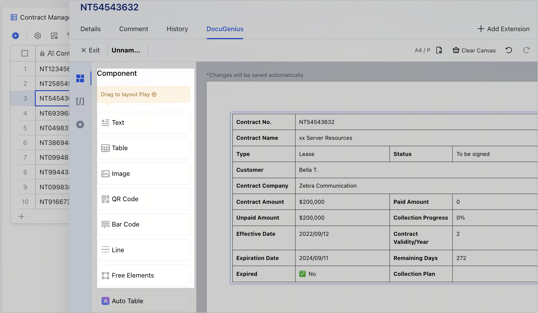 Automatically typeset and print with DocuGenius