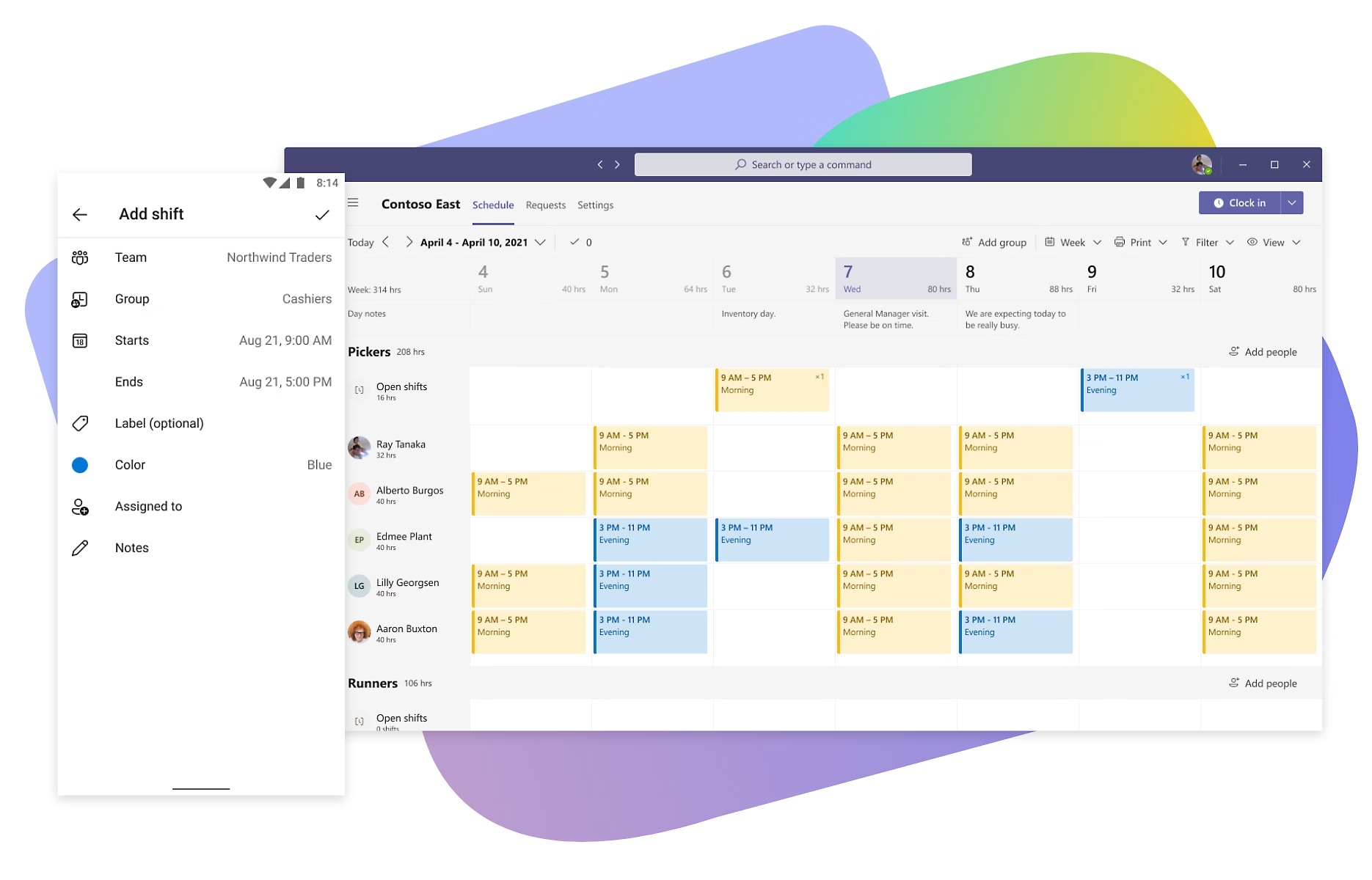 Workplace management in Microsoft Teams