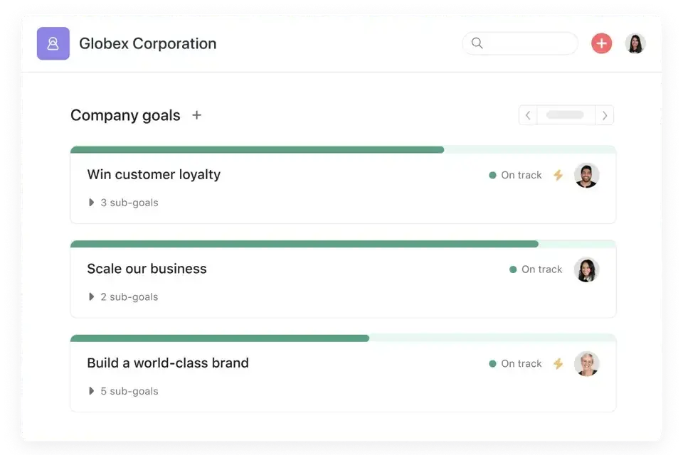 Asana: Goal-driven portfolio planning tool