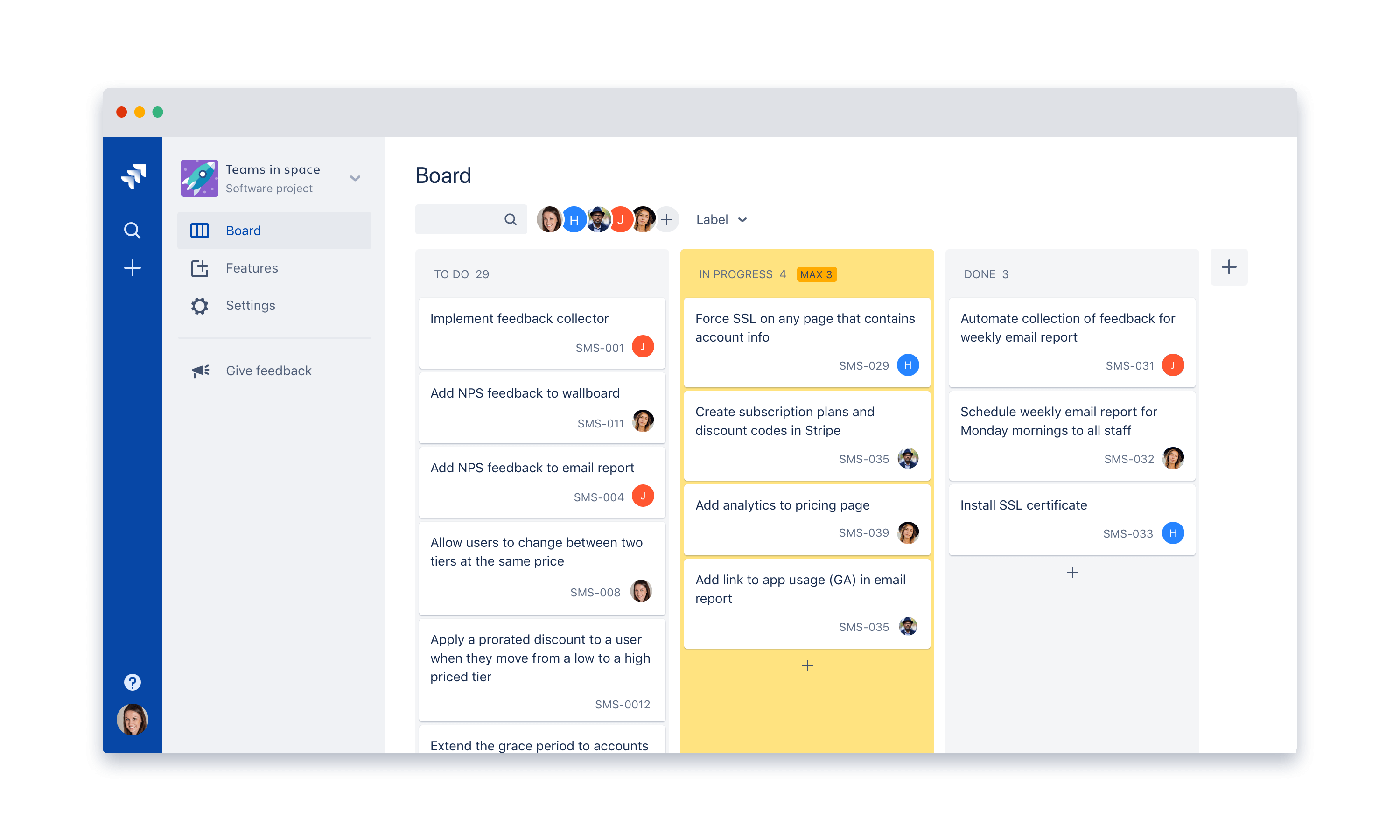 Kanban board in Jira