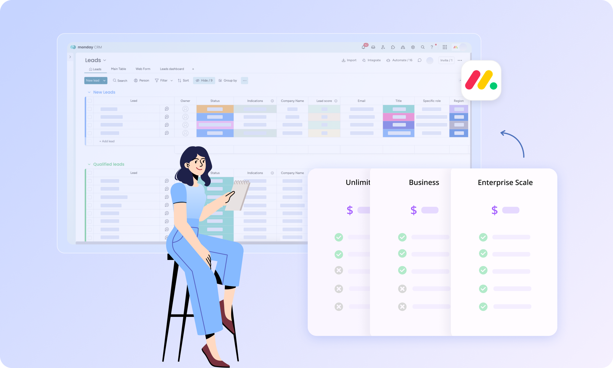 Monday CRM 价格解析：方案、成本与替代方案
