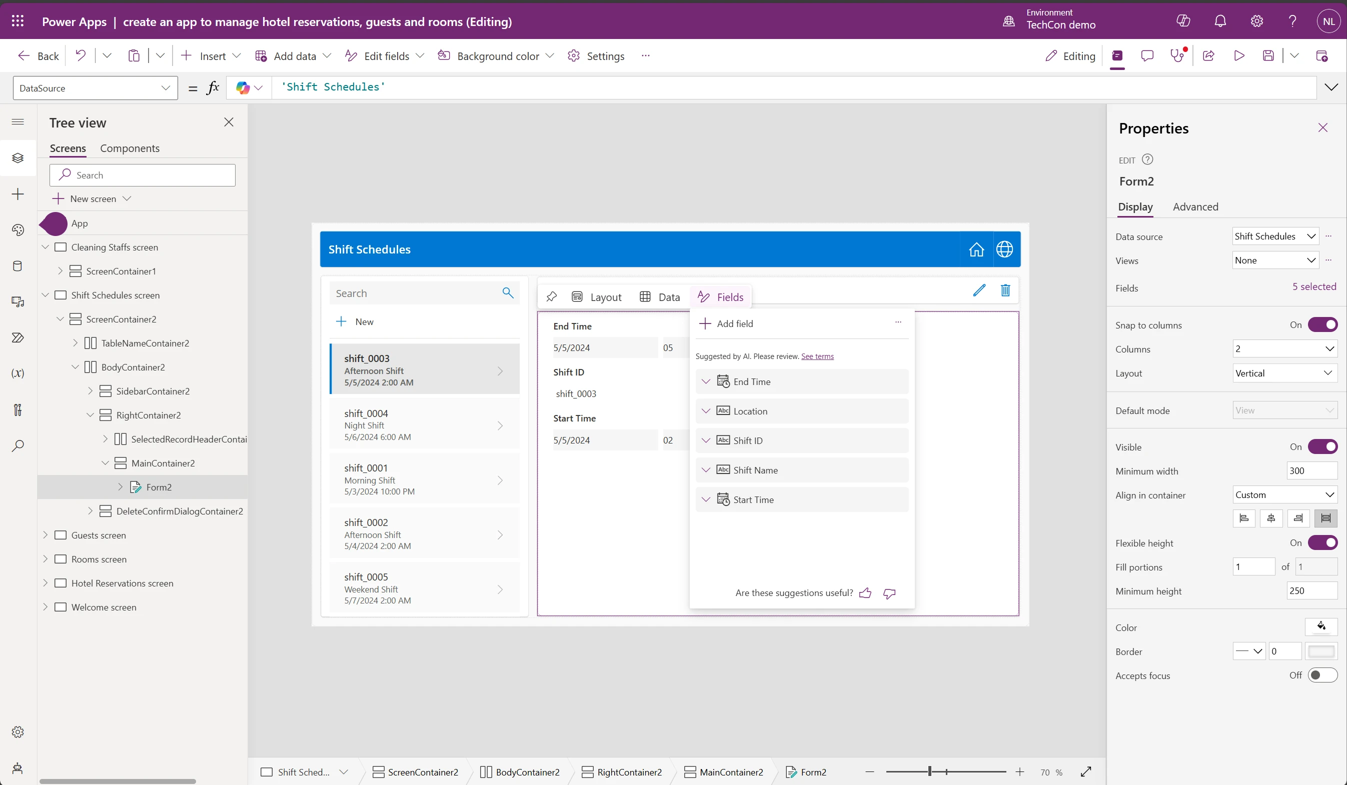 Microsoft Power Apps business-focused low-code app builder