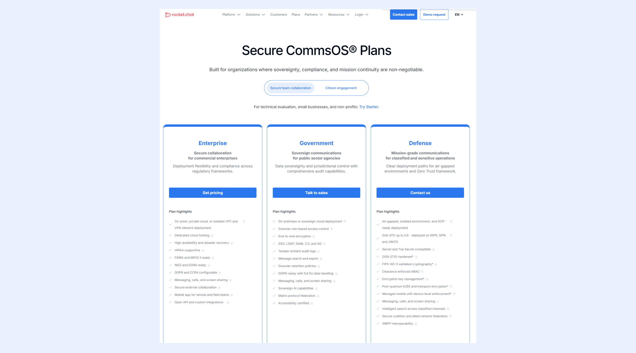 Rocket.Chat Pricing