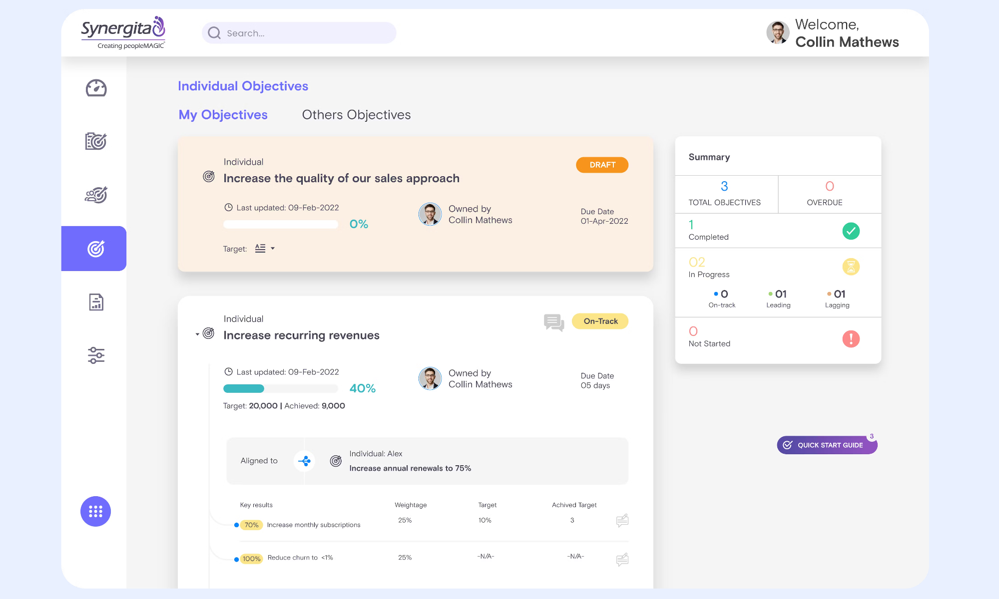 Synergita is an employee performance review platform