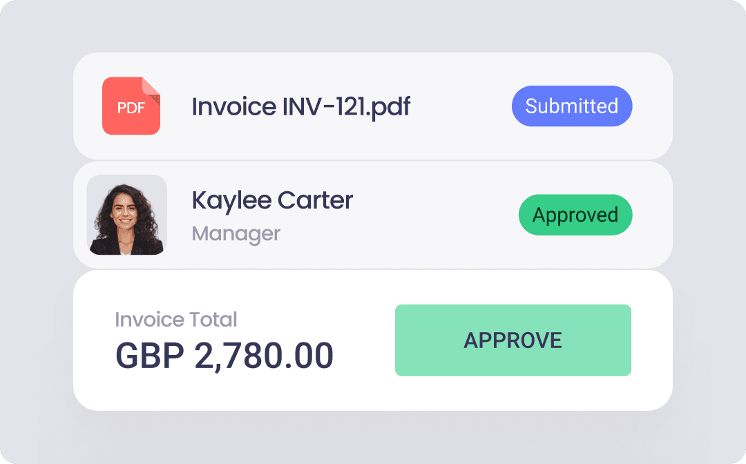Review and approve invoices in no time