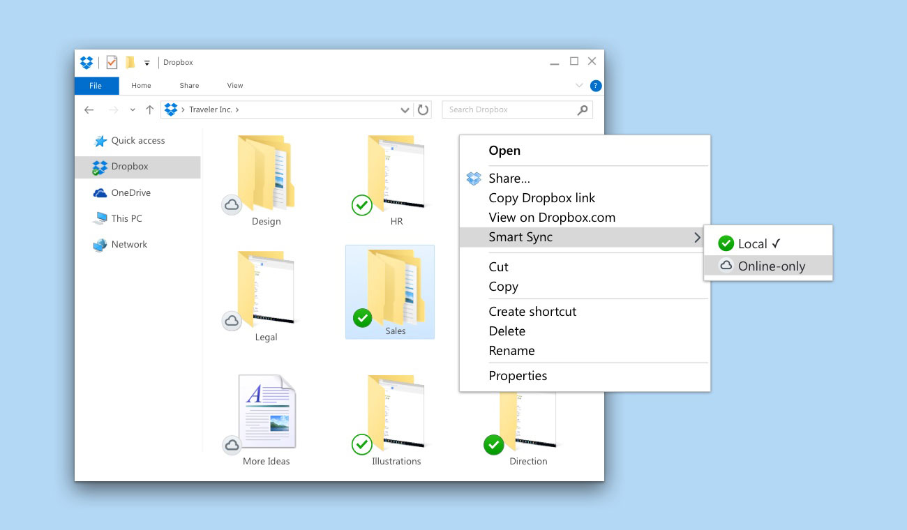 Dropbox Smart Sync
