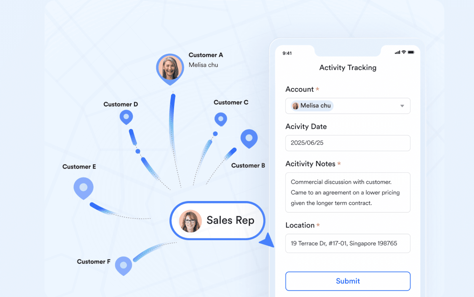 mobile crm in Lark