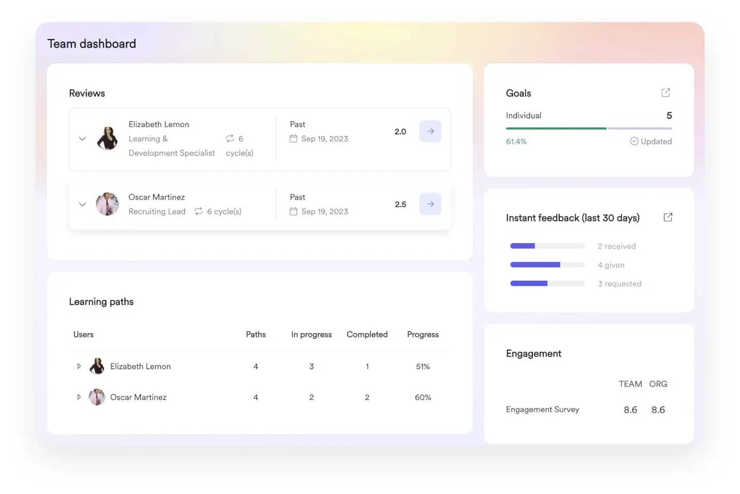 Leapsome is an employee experience platform