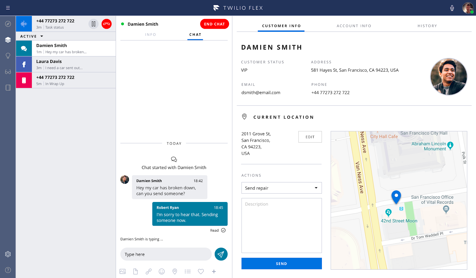 Twilio cloud-based communication APIs