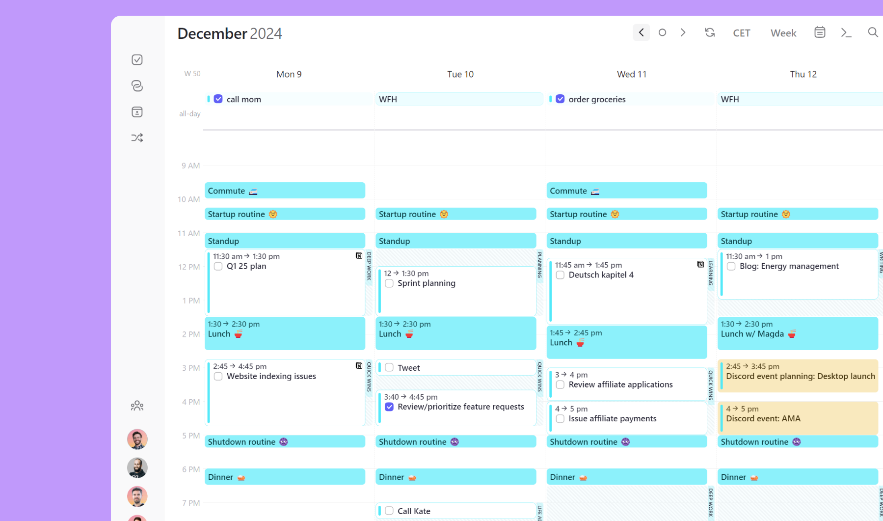 Morgen: Smart schedule coordinator