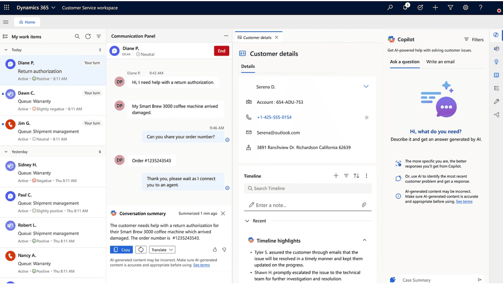 An image that displays Microsoft Dynamics 365