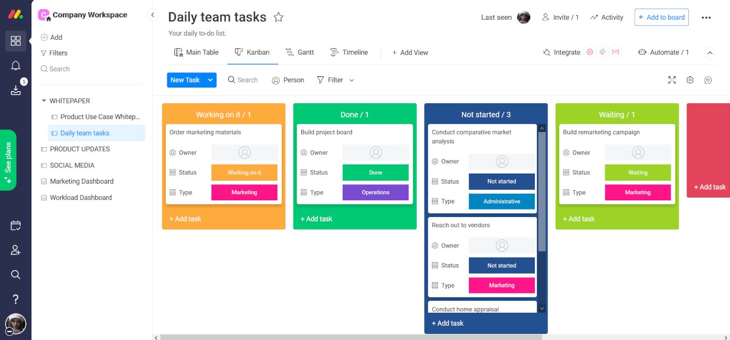 Monday.com Sales CRM is a visual pipeline management tool for teams