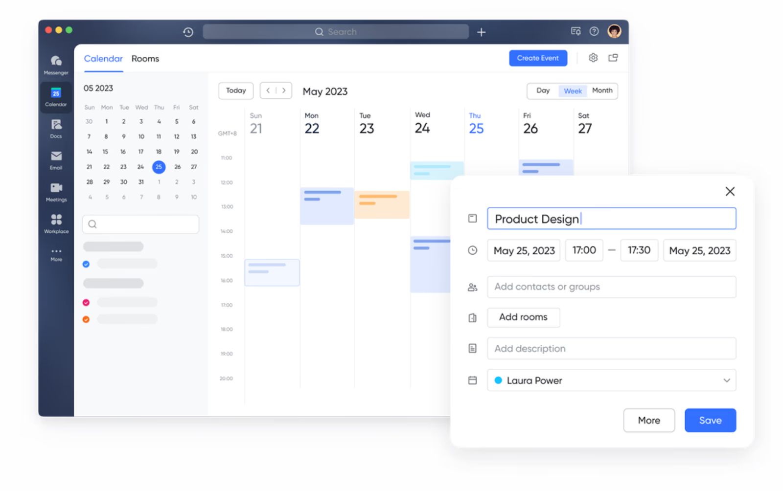 Lark calendar overview