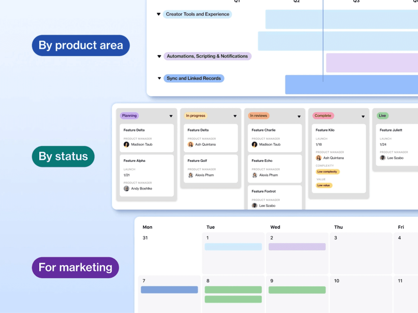 Collaborative task management of Airtable