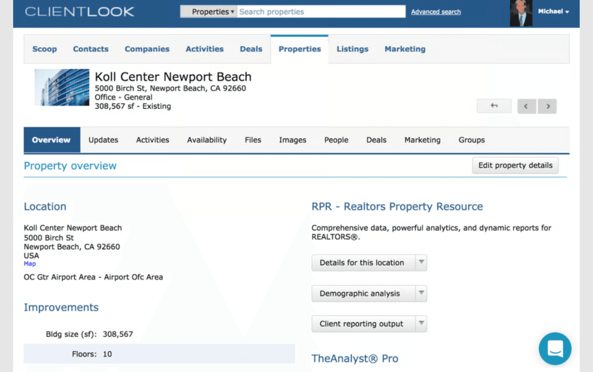 Interface of ClientLook