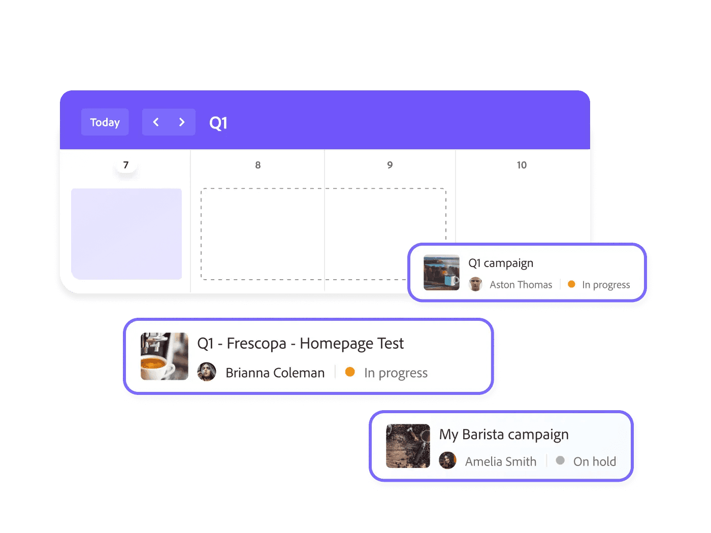 project management in Adobe workfront