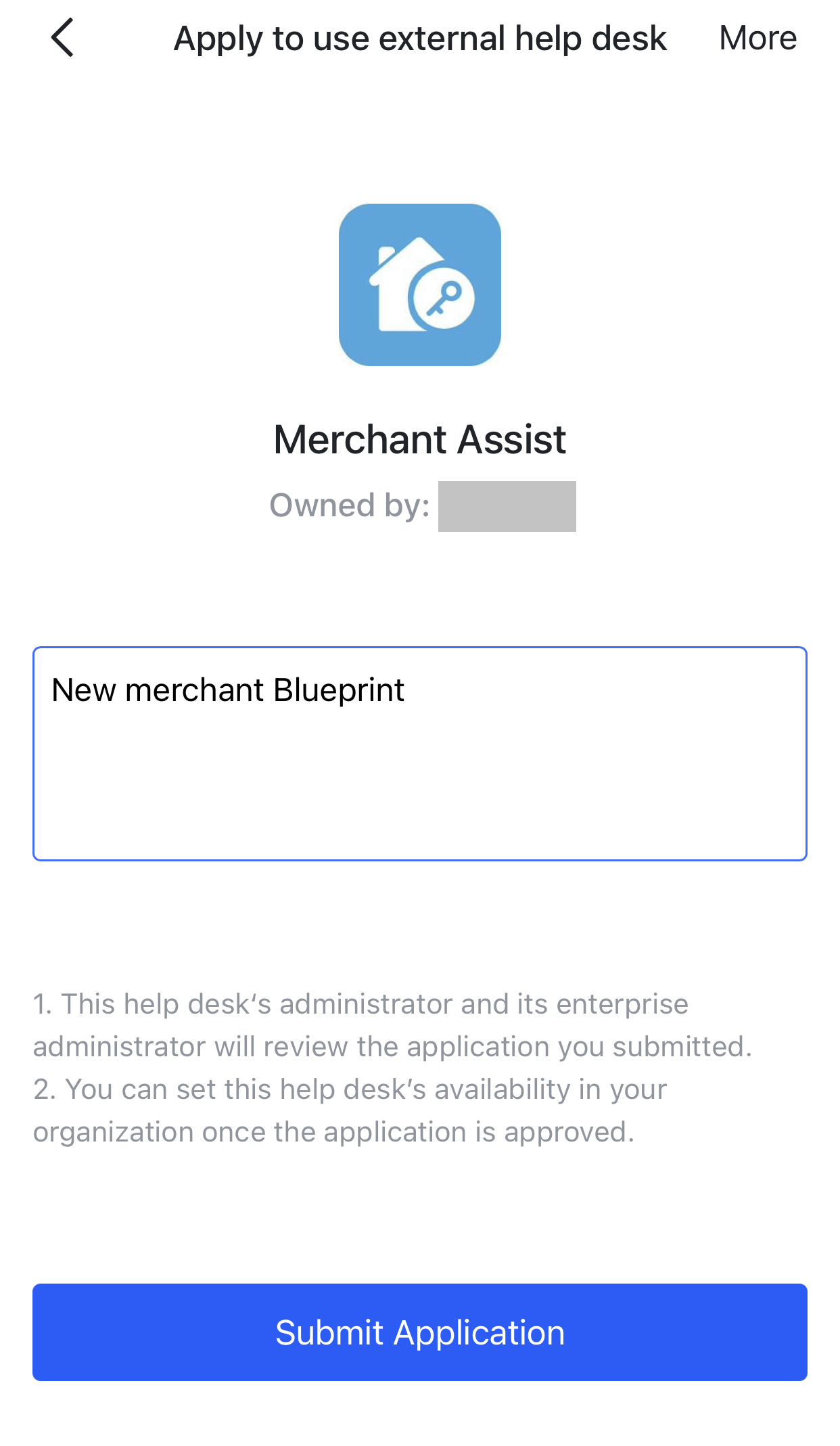 Invite external organizations to use a help desk