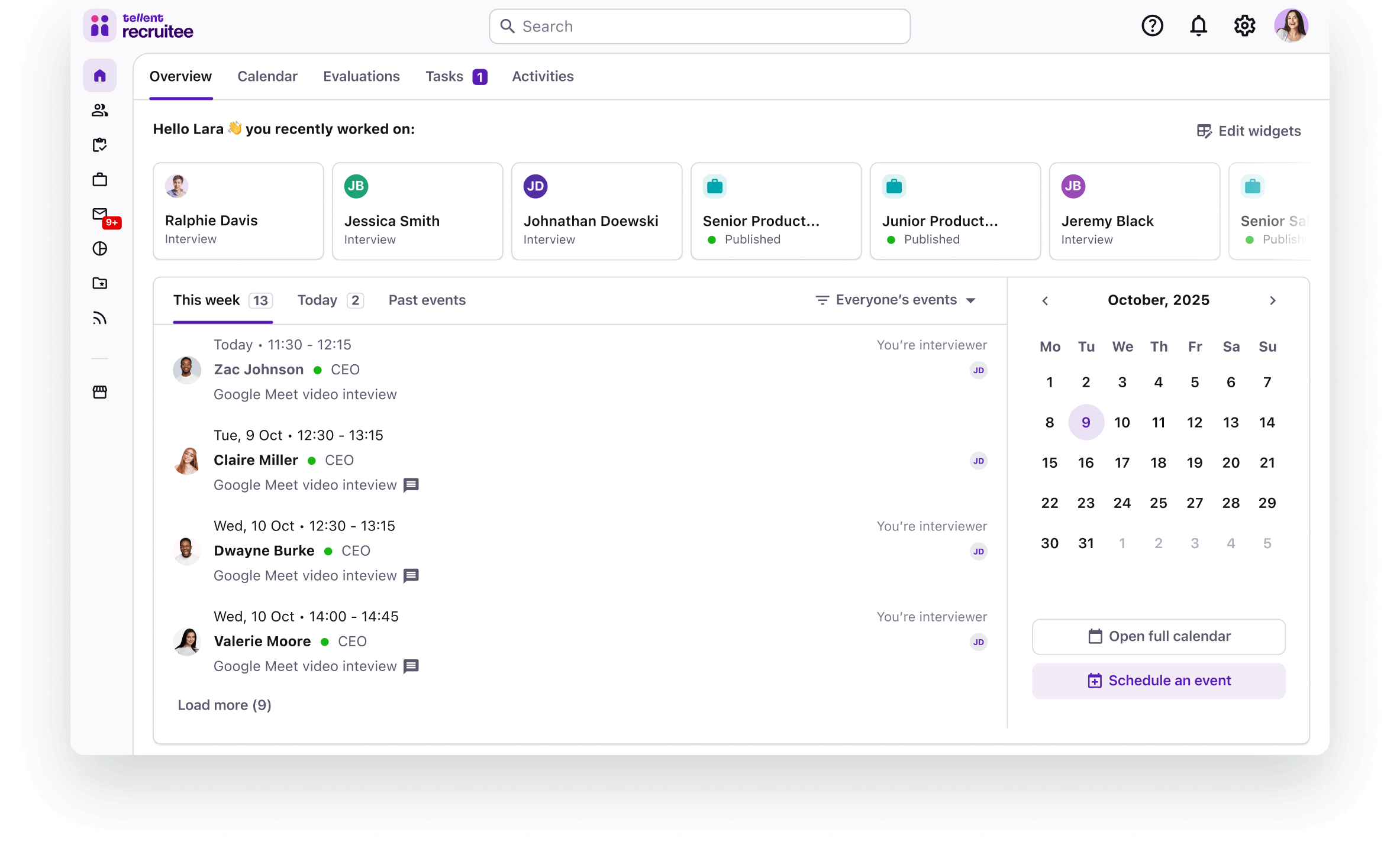 Recruitee: Team-based candidate tracking system