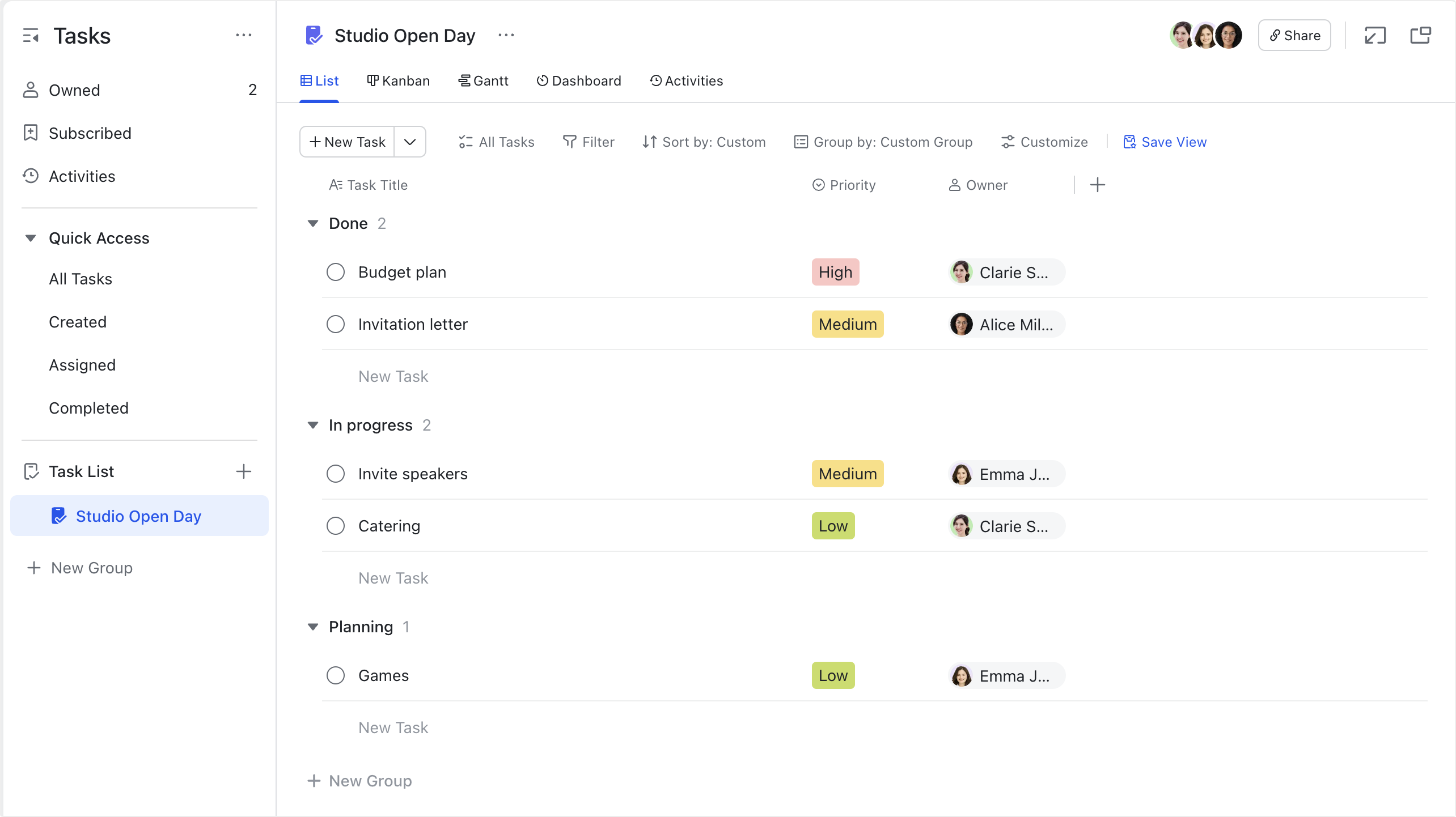 Get started with Tasks