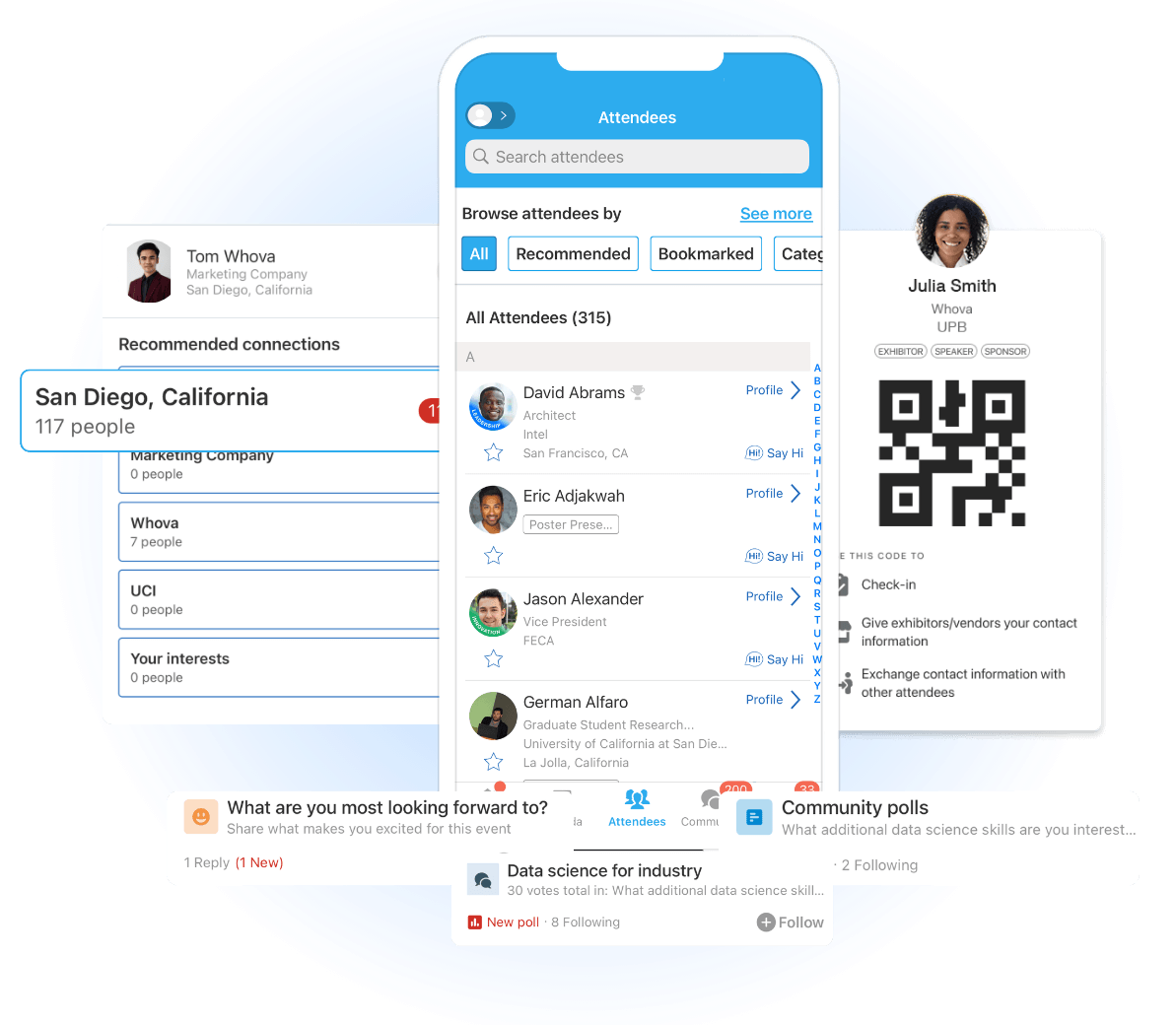 Whova best features for conference