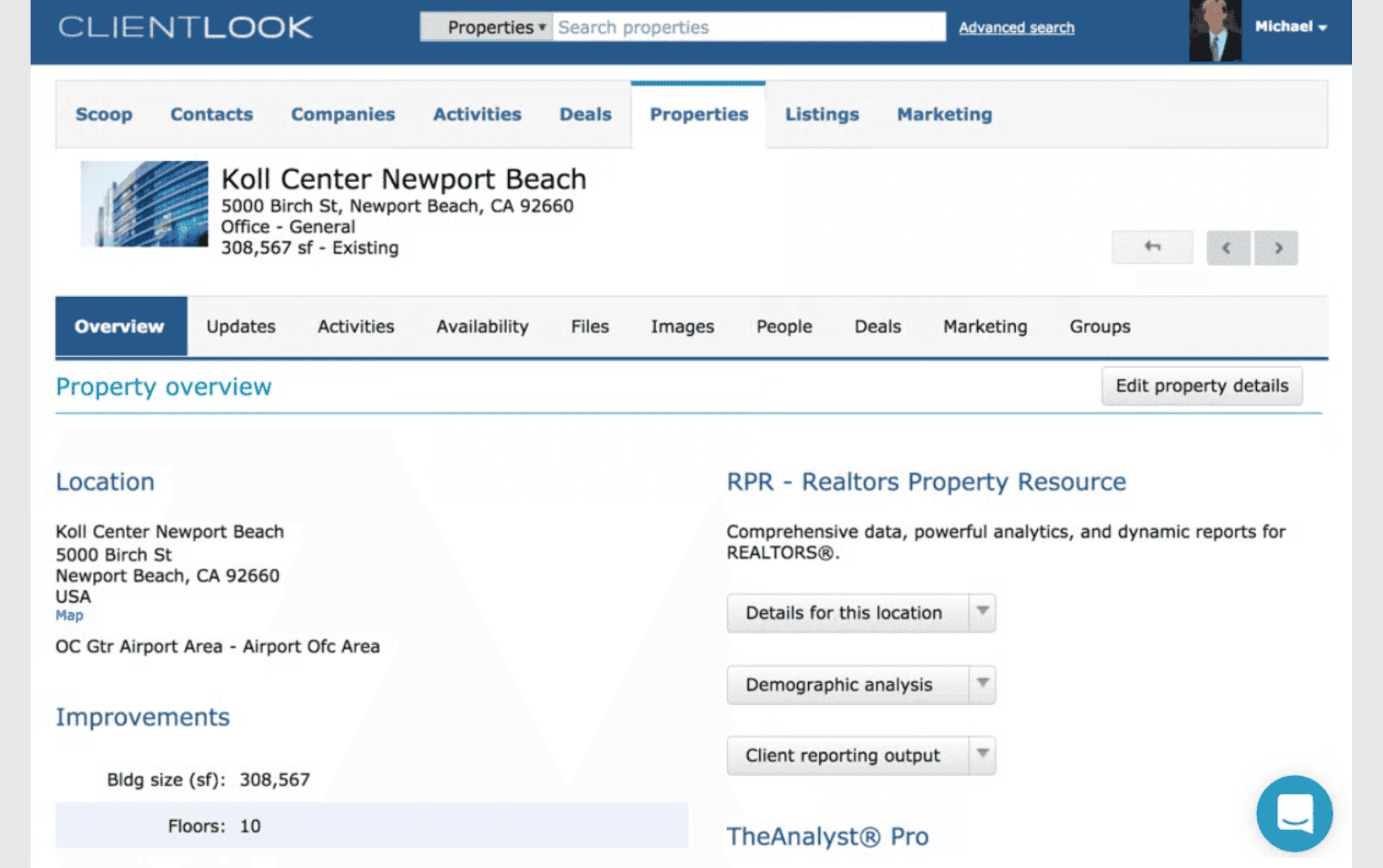 Interface of ClientLook